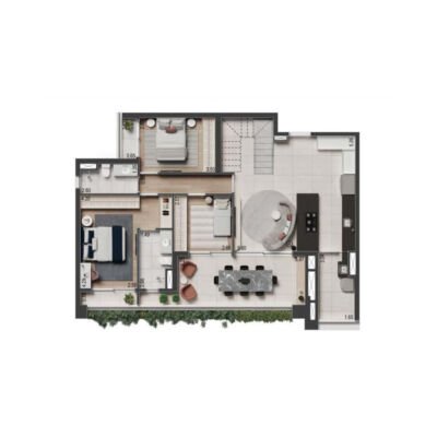 The Rose Vila Mariana | Torre Savi - Planta 219m² - Duplex inferior The Rose Vila Mariana | Torre Savi - Planta 219m² - Duplex inferior