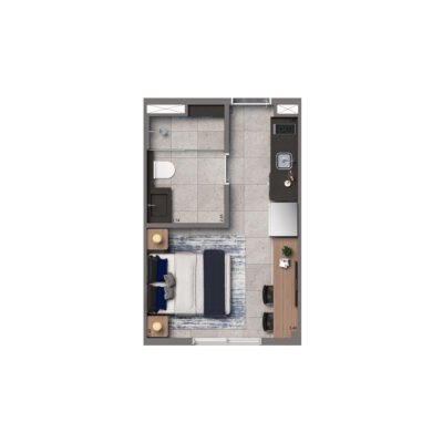 25H by Living - Planta 19m² - studio NR 25H by Living - Planta 19m² - studio NR