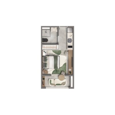 25H by Living - Planta 24m² - Studio 25H by Living - Planta 24m² - Studio