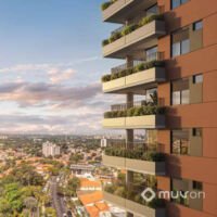 Aire Alto de Pinheiros - Detalhe da fachada Aire Alto de Pinheiros - Detalhe da fachada