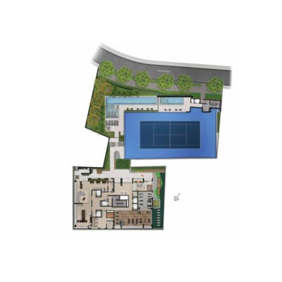 Aire Alto de Pinheiros - Implantação térreo Aire Alto de Pinheiros - Implantação térreo