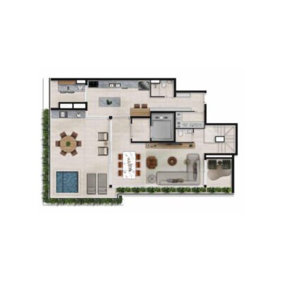 Aire Alto de Pinheiros - Planta 313m² - Duplex superior Aire Alto de Pinheiros - Planta 313m² - Duplex superior