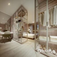 ArtStone Itaim - Perspectiva suíte 80m² ArtStone Itaim - Perspectiva suíte 80m²