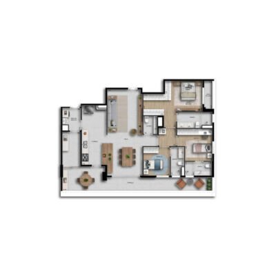 Riserva by Tarjab | Torre 1 - Planta 150m² - 3 suítes Riserva by Tarjab | Torre 1 - Planta 150m² - 3 suítes