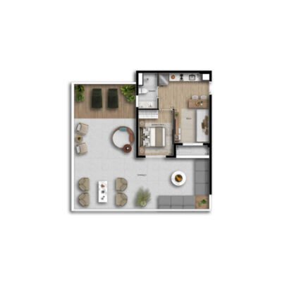 Riserva by Tarjab | Torre 2 - Planta 89m² - Garden Riserva by Tarjab | Torre 2 - Planta 89m² - Garden