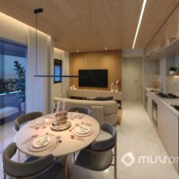 Today Campo Belo - Perspectiva living ampliado 40m² Today Campo Belo - Perspectiva living ampliado 40m²