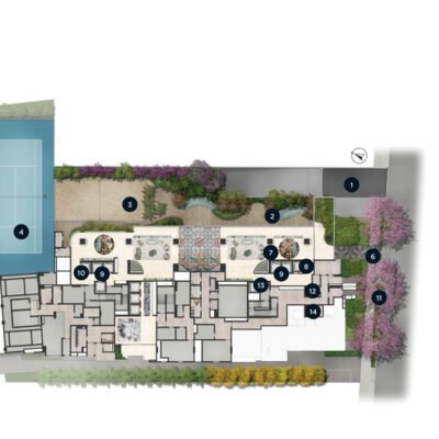 On The Sky Bela Cintra - Implantação térreo On The Sky Bela Cintra - Implantação térreo