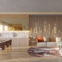 On The Sky Bela Cintra - Perspectiva living 102m² On The Sky Bela Cintra - Perspectiva living 102m²