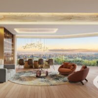 On The Sky Bela Cintra - Perspectiva living 169m² On The Sky Bela Cintra - Perspectiva living 169m²