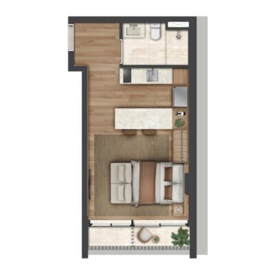 Urban Vogel Moema - Planta 35m² - Studio NR Urban Vogel Moema - Planta 35m² - Studio NR