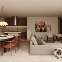 Jardim 1101 - Perspectiva living 142m² Jardim 1101 - Perspectiva living 142m²
