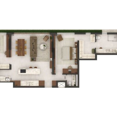 Jardim 1101 - Planta 110m² - 2 suítes Jardim 1101 - Planta 110m² - 2 suítes