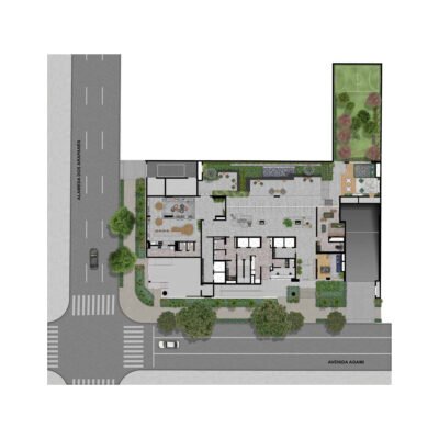 Agami Park Residences - Implantação térreo Agami Park Residences - Implantação térreo