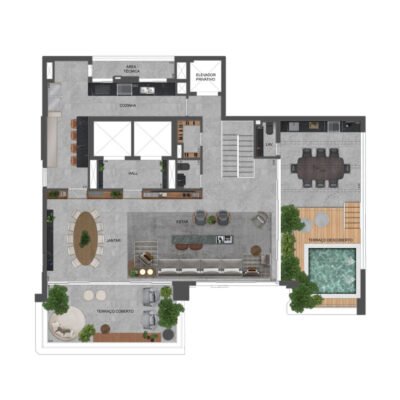 Agami Park Residences - Planta 420m² - Duplex superior Agami Park Residences - Planta 420m² - Duplex superior