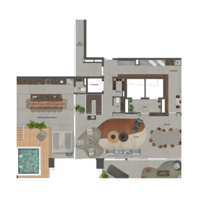 Agami Park Residences - Planta 571m² - Duplex superior Agami Park Residences - Planta 571m² - Duplex superior