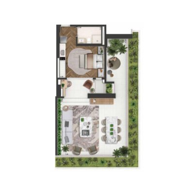 On The Sky Bela Cintra Apartments - Planta 119m² - NR garden On The Sky Bela Cintra Apartments - Planta 119m² - NR garden