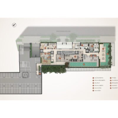 The Palace Oasis - Implantação 1º pavimento The Palace Oasis - Implantação 1º pavimento