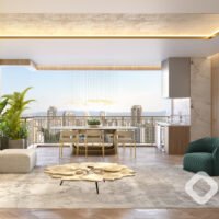 The Palace Royal - Perspectiva living 139m² The Palace Royal - Perspectiva living 139m²