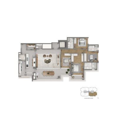 The Palace Royal - Planta 177m² - 4 dorms The Palace Royal - Planta 177m² - 4 dorms