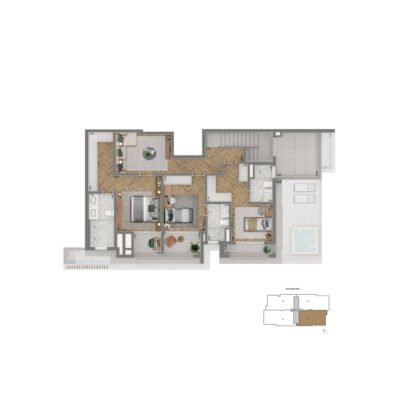 The Palace Royal - Planta 245m² - Duplex superior The Palace Royal - Planta 245m² - Duplex superior