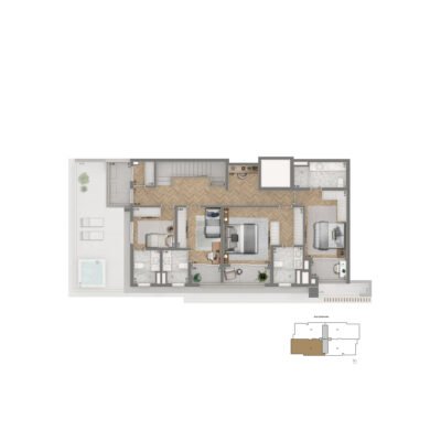 The Palace Royal - Planta 268m² - Duplex superior The Palace Royal - Planta 268m² - Duplex superior