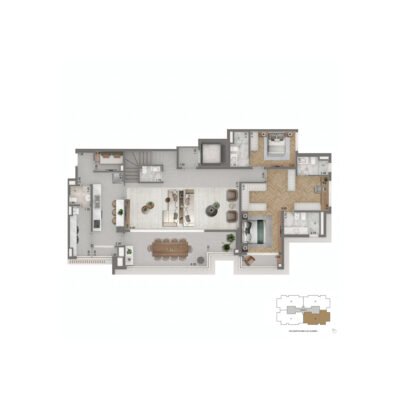 The Palace Royal - Planta 358m² - Duplex inferior The Palace Royal - Planta 358m² - Duplex inferior