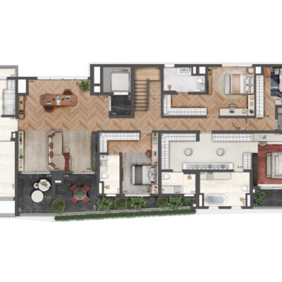 Le Six - Planta 521m² - Duplex inferior Le Six - Planta 521m² - Duplex inferior