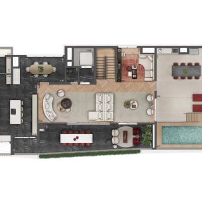 Le Six - Planta 521m² - Duplex superior Le Six - Planta 521m² - Duplex superior