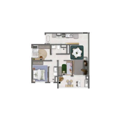 Lume House Vila Prudente - Planta 71m² - 3 dorms Lume House Vila Prudente - Planta 71m² - 3 dorms