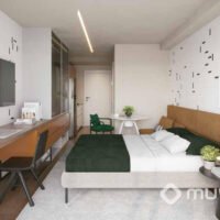Alt Studios - Perspectiva studio residencial 28m² Alt Studios - Perspectiva studio residencial 28m²