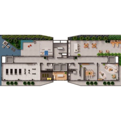 Altus Nova Klabin - Implantação cobertura Altus Nova Klabin - Implantação cobertura