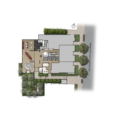Le Six Apartments - Implantação térreo Le Six Apartments - Implantação térreo