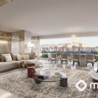 Le Six Residences - Perspectiva living 153m² Le Six Residences - Perspectiva living 153m²