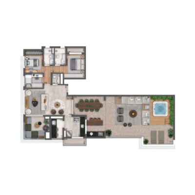 MAC Vila Mariana - Planta 198m² - 3 dorms | Penthouse MAC Vila Mariana - Planta 198m² - 3 dorms | Penthouse