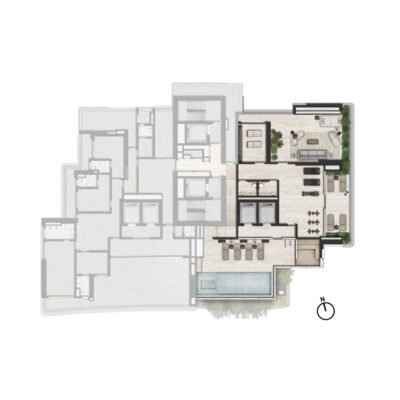 Vista Cyrela Milano - Implantação 47º pavimento The SPA Vista Cyrela Milano - Implantação 47º pavimento The SPA