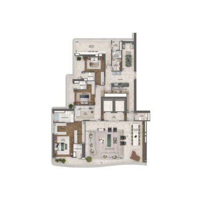 Vista Cyrela Milano - Planta 372m² - Opção 3 suítes Vista Cyrela Milano - Planta 372m² - Opção 3 suítes