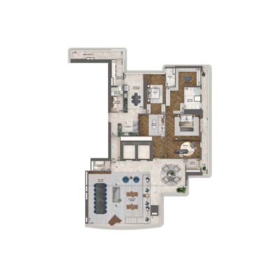 Vista Cyrela Milano - Planta 395m² - Opção 2 suítes Vista Cyrela Milano - Planta 395m² - Opção 2 suítes