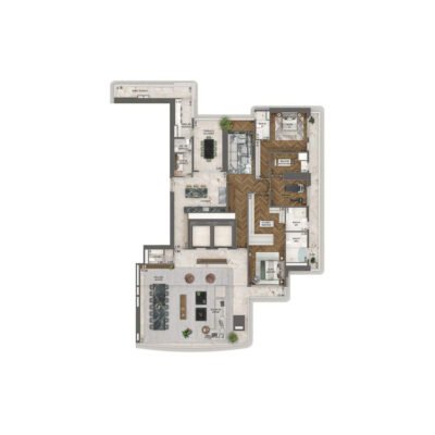 Vista Cyrela Milano - Planta 395m² - Opção 2 suítes + gym Vista Cyrela Milano - Planta 395m² - Opção 2 suítes + gym