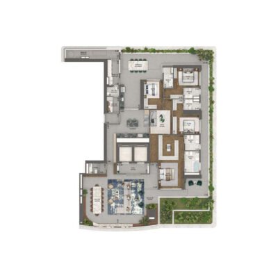 Vista Cyrela Milano - Planta 492m² - Garden Vista Cyrela Milano - Planta 492m² - Garden