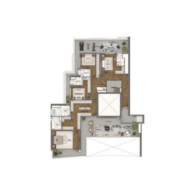 Vista Cyrela Milano - Planta 708m² - Penthouse pavimento superior Vista Cyrela Milano - Planta 708m² - Penthouse pavimento superior