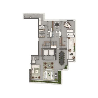 Vista Cyrela Milano - Planta 710m² - Penthouse pavimento inferior Vista Cyrela Milano - Planta 710m² - Penthouse pavimento inferior