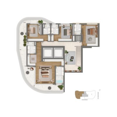 Epic Design by Pininfarina - Planta 536m² - Casa inferior Epic Design by Pininfarina - Planta 536m² - Casa inferior