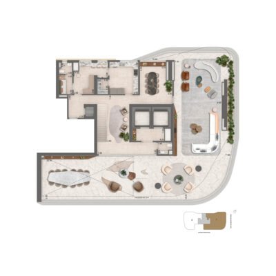 Epic Design by Pininfarina - Planta 637m² - Casa garden inferior Epic Design by Pininfarina - Planta 637m² - Casa garden inferior