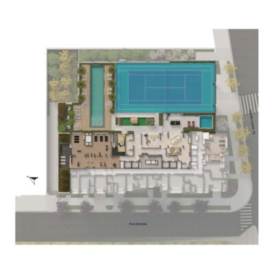 The Residence Brooklin - Implantação lazer The Residence Brooklin - Implantação lazer