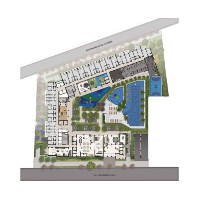 Blue Marine - Implantação térreo Blue Marine - Implantação térreo