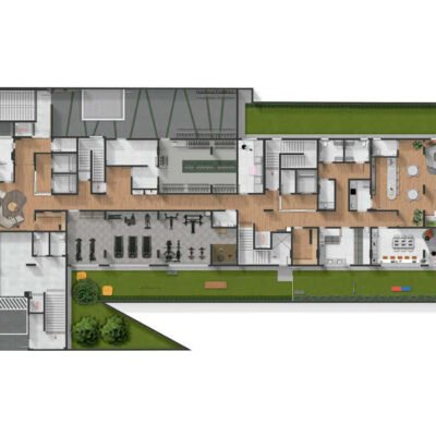 Today Ibirapuera - Implantação térreo Today Ibirapuera - Implantação térreo