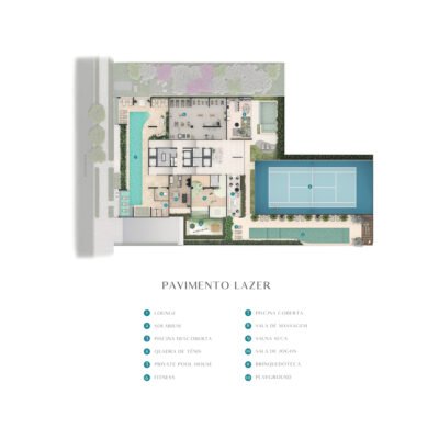 Casa Senses - Implantação lazer Casa Senses - Implantação lazer