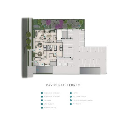 Casa Senses - Implantação térreo Casa Senses - Implantação térreo