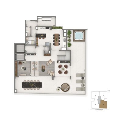 Casa Senses - Planta 436m² - Duplex inferior Casa Senses - Planta 436m² - Duplex inferior