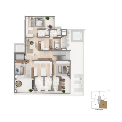 Casa Senses - Planta 436m² - Duplex superior Casa Senses - Planta 436m² - Duplex superior